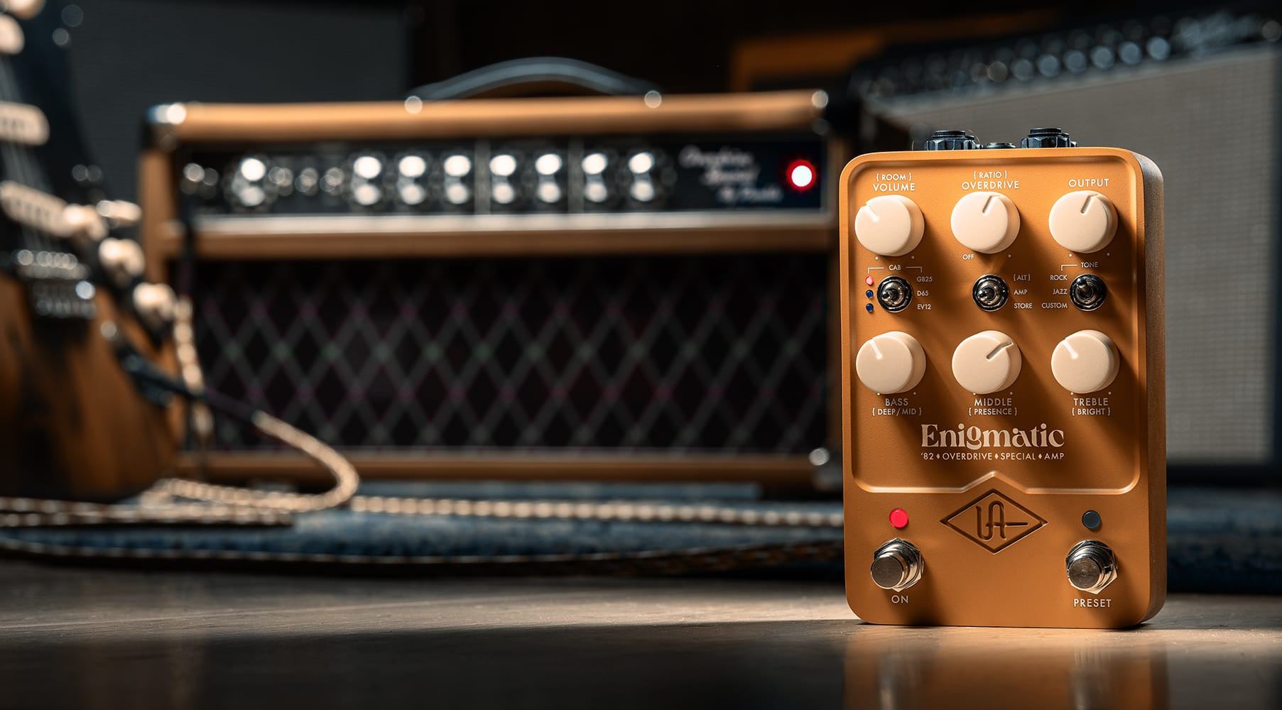 Universal Audio UAFX Enigmatic ‘83 ダンブル ダンブルアンプのサウンドを再現したUAFX Enigmatic 82